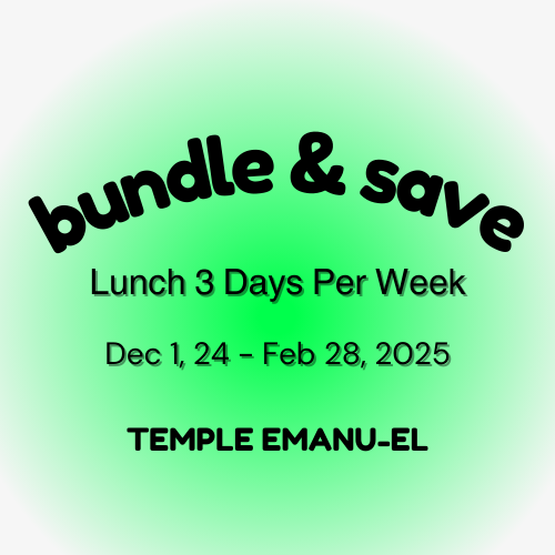 Bundle & Save - 3 Days Per Week - Dec 1, 2024 - Feb 28, 2025 (Temple Emanu-El)